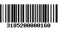 Código de Barras 3185200000160