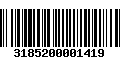 Código de Barras 3185200001419