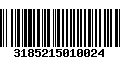 Código de Barras 3185215010024