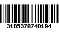 Código de Barras 3185370740194