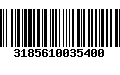 Código de Barras 3185610035400