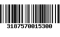 Código de Barras 3187570015300