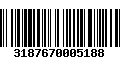 Código de Barras 3187670005188