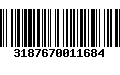 Código de Barras 3187670011684