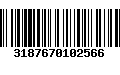 Código de Barras 3187670102566
