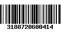 Código de Barras 3188720600414