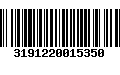 Código de Barras 3191220015350