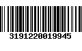 Código de Barras 3191220019945