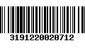 Código de Barras 3191220020712