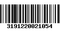 Código de Barras 3191220021054