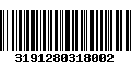 Código de Barras 3191280318002