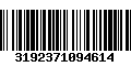 Código de Barras 3192371094614
