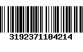 Código de Barras 3192371104214
