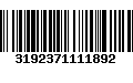 Código de Barras 3192371111892
