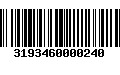 Código de Barras 3193460000240