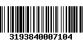 Código de Barras 3193840007104