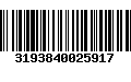 Código de Barras 3193840025917