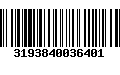 Código de Barras 3193840036401