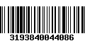 Código de Barras 3193840044086