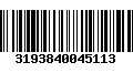 Código de Barras 3193840045113