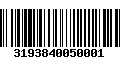 Código de Barras 3193840050001