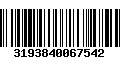 Código de Barras 3193840067542