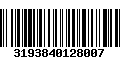 Código de Barras 3193840128007