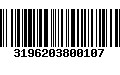 Código de Barras 3196203800107