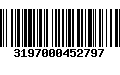 Código de Barras 3197000452797