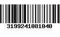 Código de Barras 3199241081040