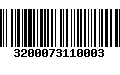 Código de Barras 3200073110003