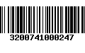 Código de Barras 3200741000247