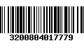 Código de Barras 3200804017779