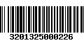 Código de Barras 3201325000226