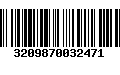 Código de Barras 3209870032471