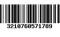 Código de Barras 3210760571789