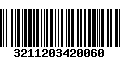 Código de Barras 3211203420060