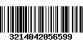 Código de Barras 3214042056599