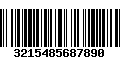 Código de Barras 3215485687890