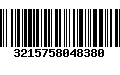 Código de Barras 3215758048380