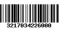 Código de Barras 3217034226000