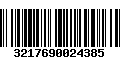 Código de Barras 3217690024385