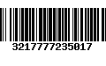 Código de Barras 3217777235017