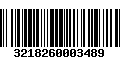 Código de Barras 3218260003489