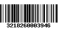 Código de Barras 3218260003946