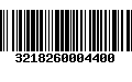 Código de Barras 3218260004400