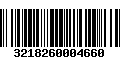 Código de Barras 3218260004660