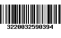 Código de Barras 3220032590394