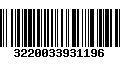 Código de Barras 3220033931196