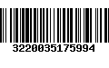 Código de Barras 3220035175994